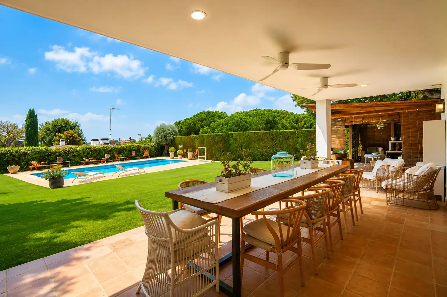 Terraza de Casa o chalet de alquiler en Sant Andreu de Llavaneres con Aire acondicionado, Calefacción y Jardín privado