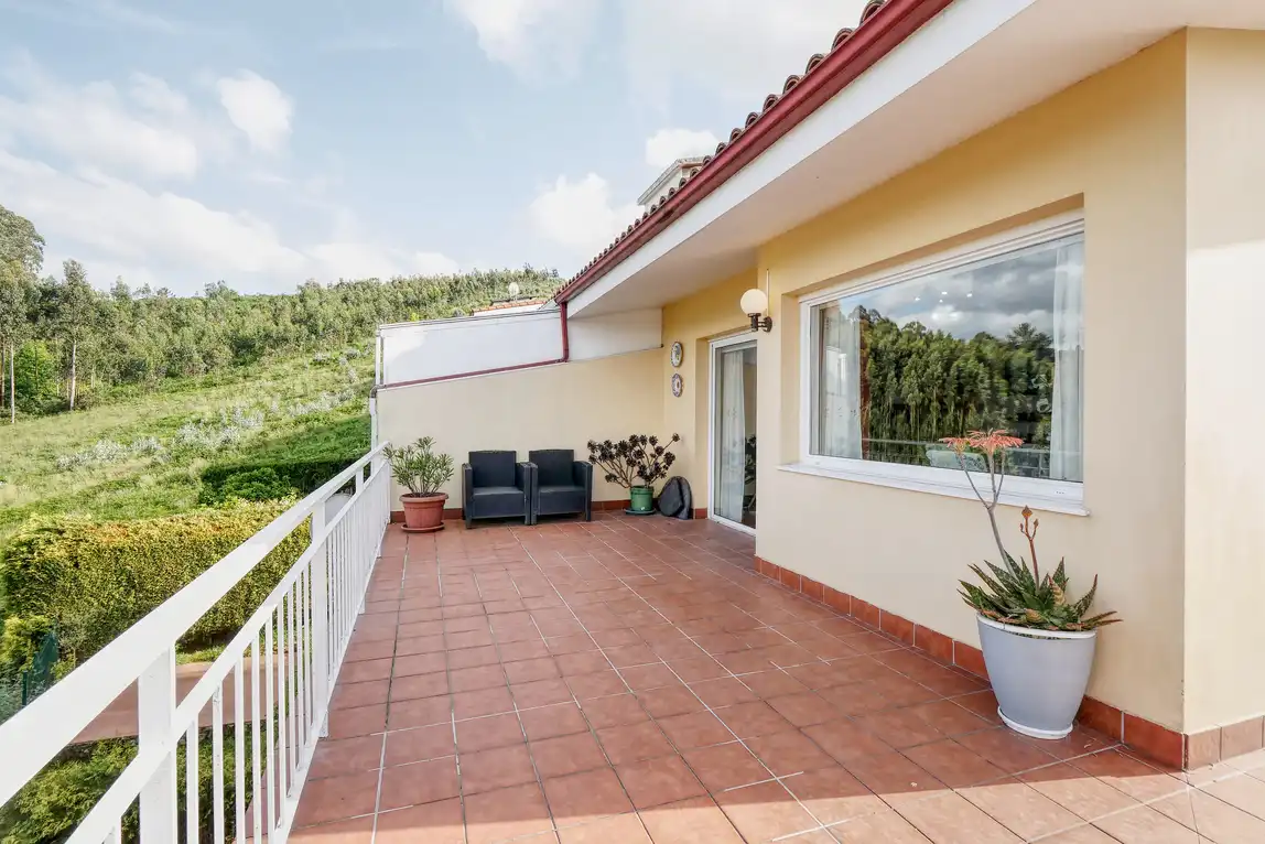 Terraza de Casa adosada en venta en A Coruña Capital  con Calefacción, Jardín privado y Parquet