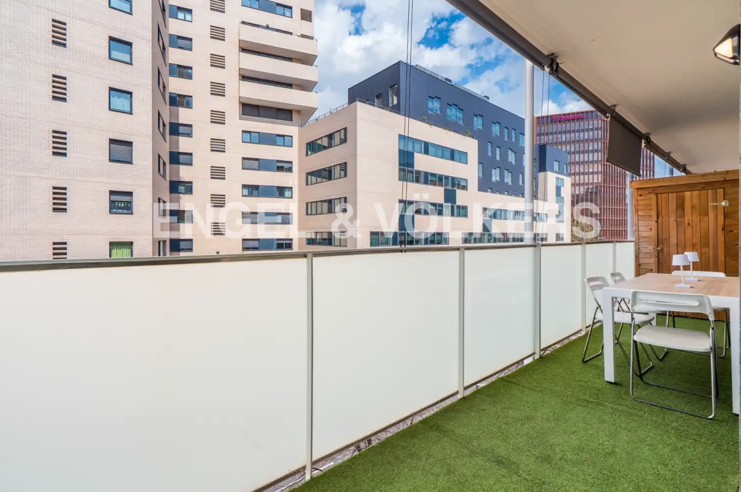 Terrace of Flat for rent in Barcelona  with Air Conditioner, Heating and Parquet flooring
