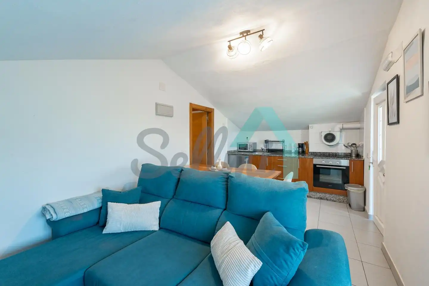 Sala de estar de Casa o chalet de alquiler en Valdés - Luarca con Jardín privado, Terraza y Amueblado