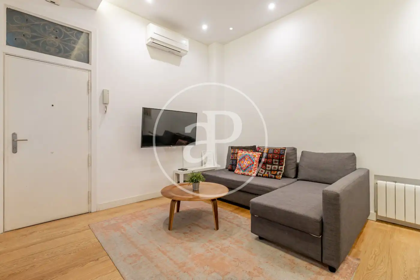 Wohnzimmer von Wohnung zur Miete in Madrid mit Klimaanlage, Heizung und Möbliert