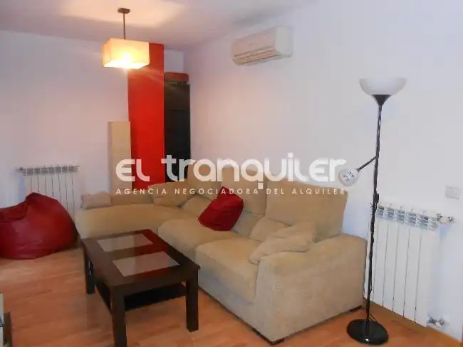 Sala d'estar de Àtic de lloguer en Madrid amb Aire condicionat, Terrassa i Traster