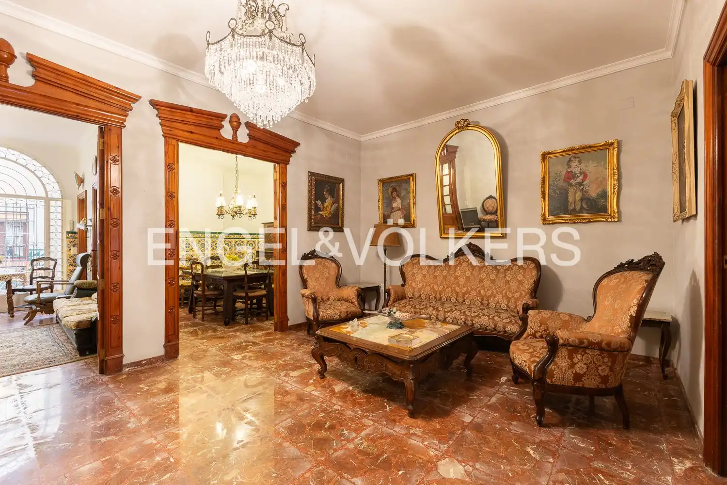 Sala de estar de Casa o chalet en venta en Guadassuar con Calefacción, Trastero y Amueblado