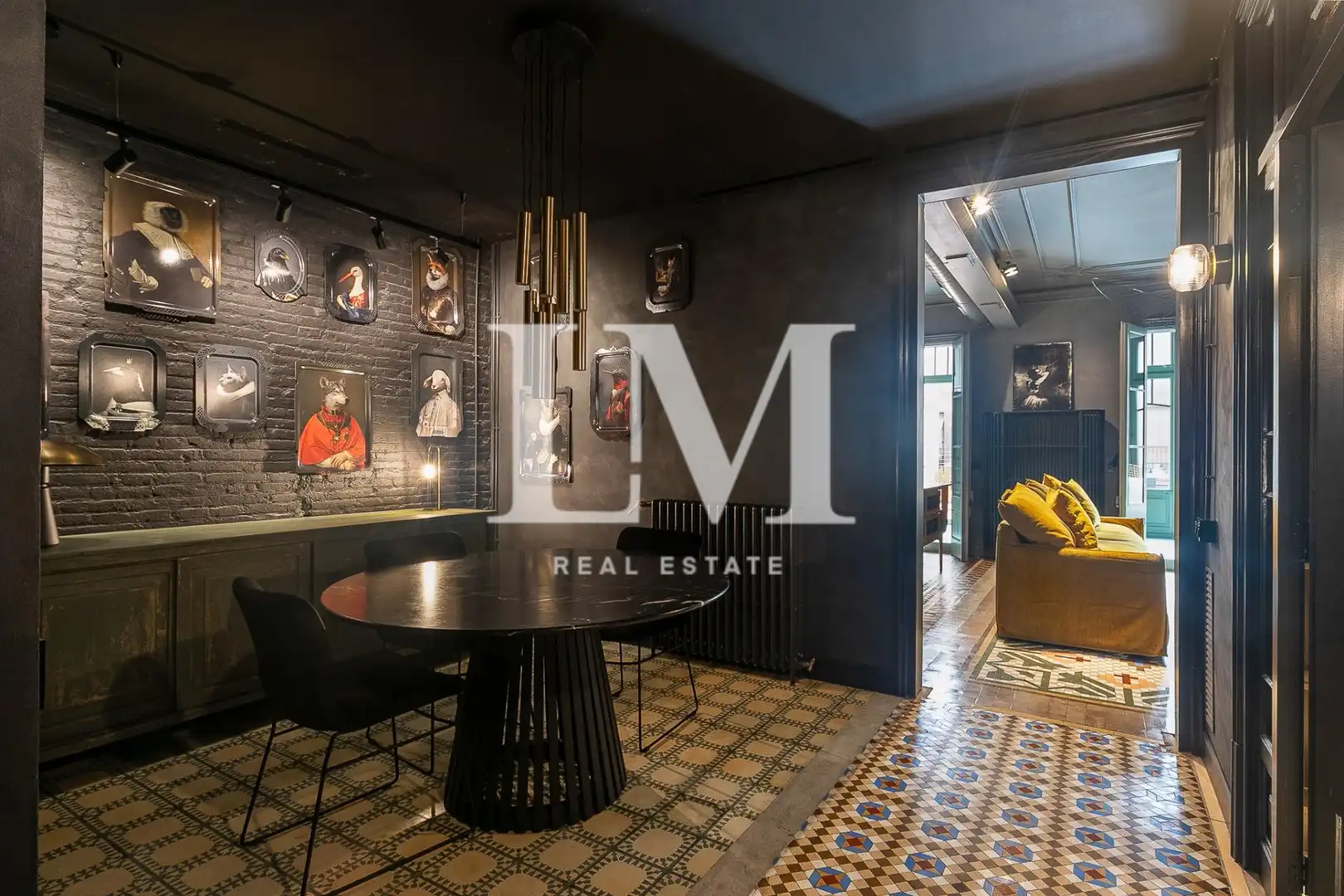 Comedor de Apartamento de alquiler en Barcelona con Aire acondicionado, Calefacción y Terraza