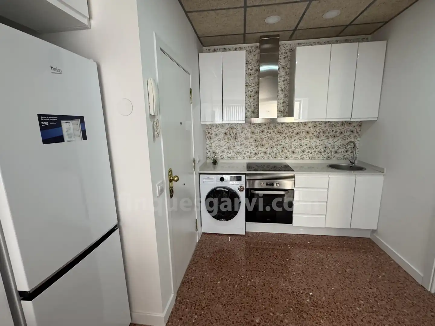 Küche von Wohnung zur Miete in Barcelona mit Klimaanlage und Möbliert