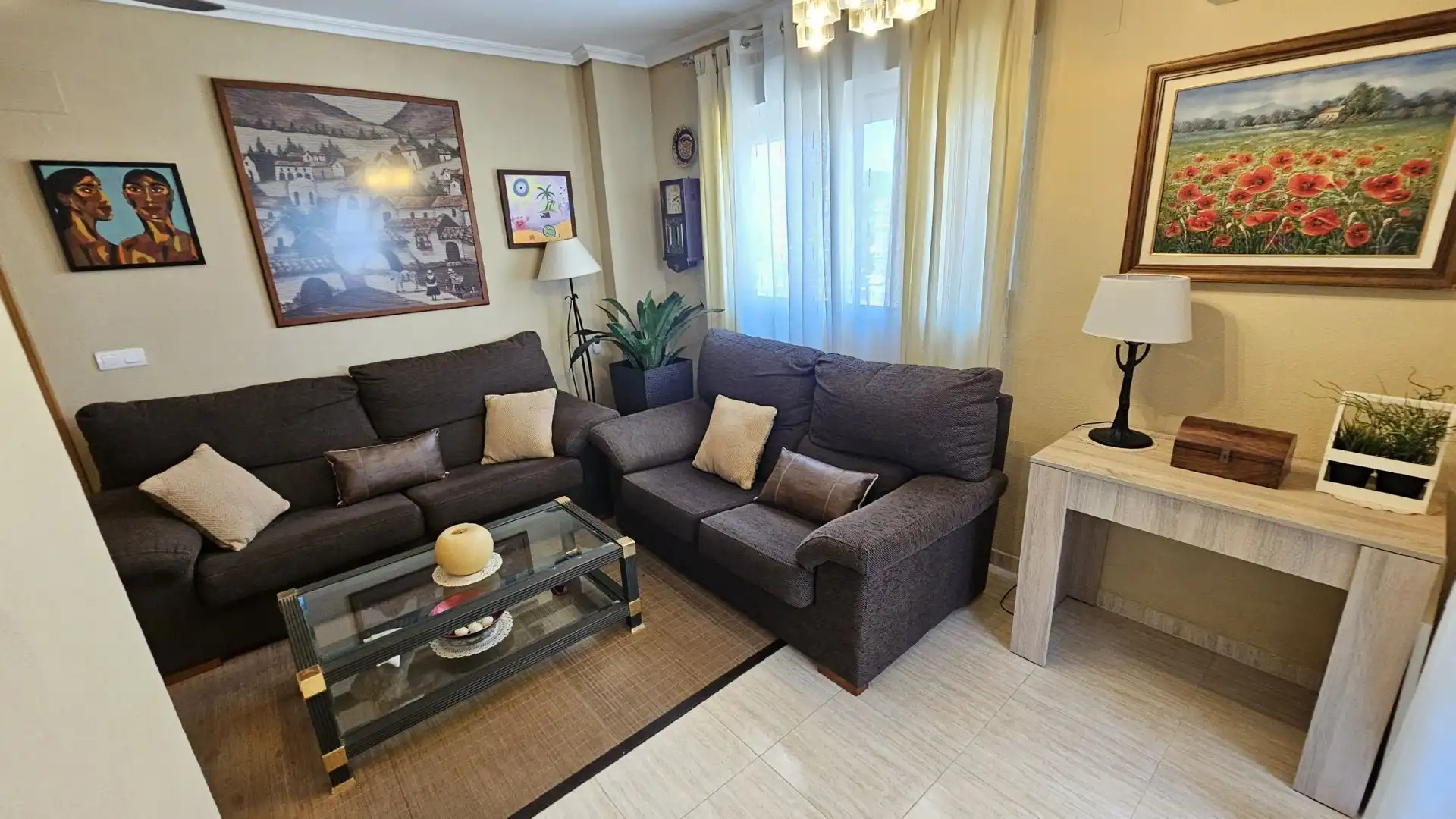 Sala de estar de Apartamento en venta en Oropesa del Mar / Orpesa con Aire acondicionado, Calefacción y Terraza