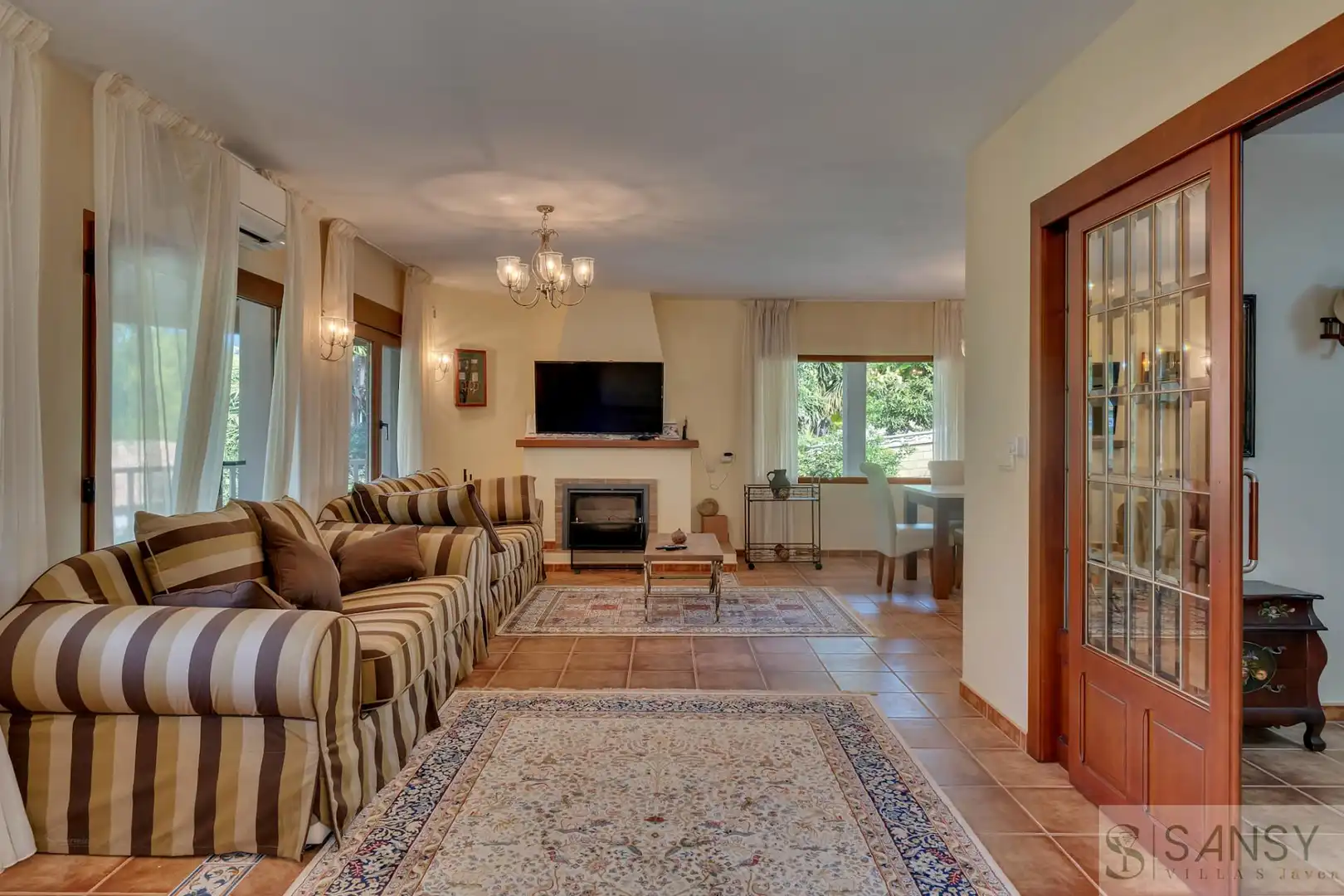 Sala de estar de Casa o chalet en venta en Dénia con Aire acondicionado y Piscina