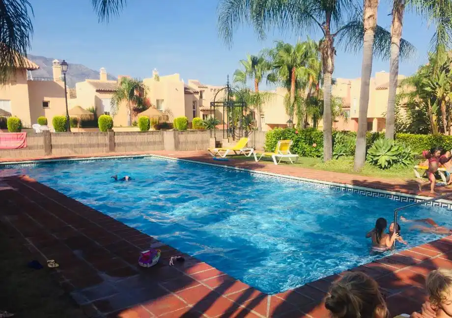 Swimming pool of Detached homes for sale in Marbella  with Air Conditioner, Swimming Pool and Furnished