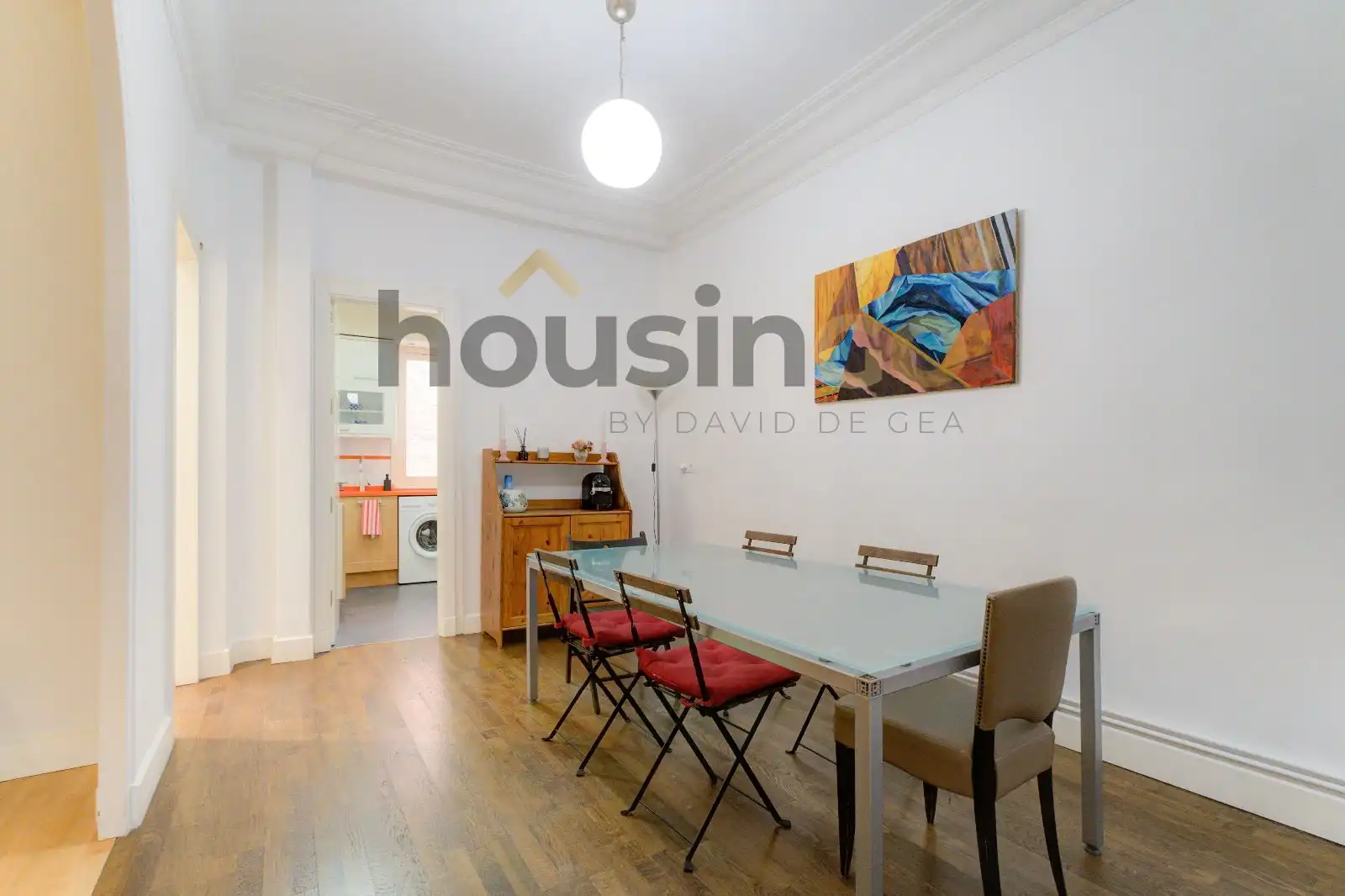 Dining room of Flat for rent in Madrid  with Air Conditioner, Heating and Furnished