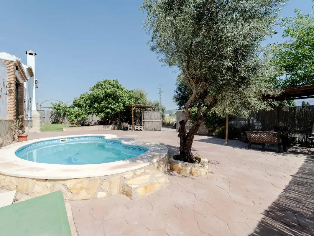 Piscina de Finca rústica en venta en Antequera con Aire acondicionado, Calefacción y Jardín privado