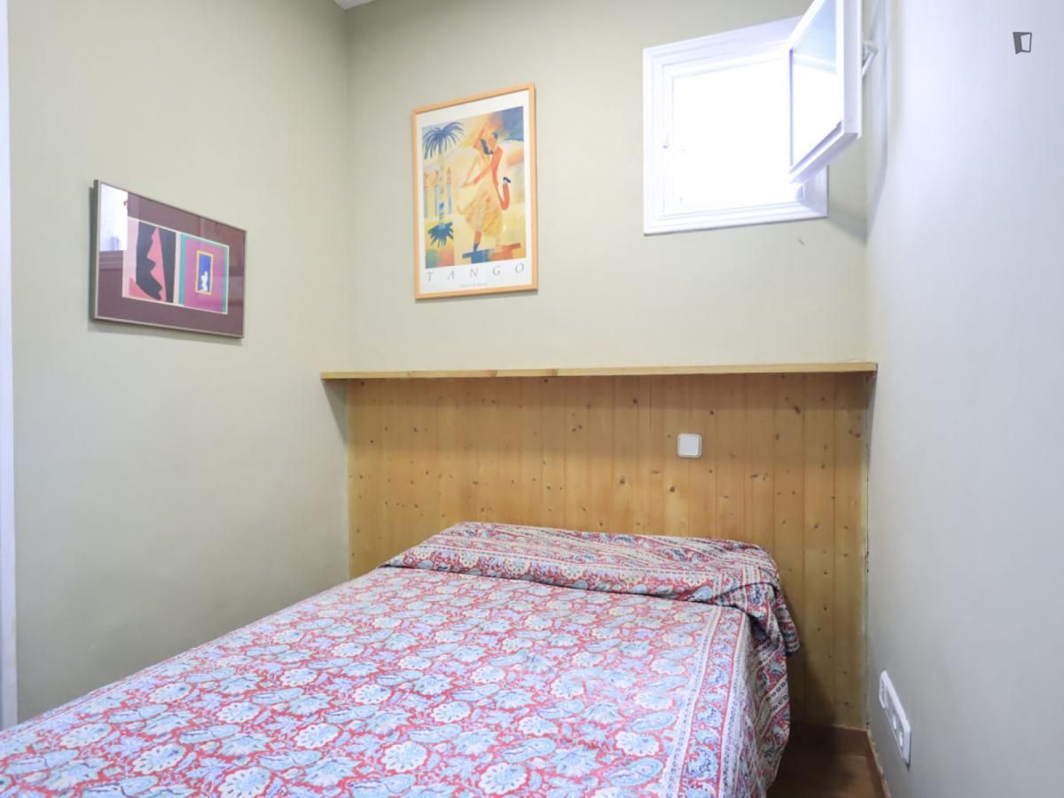 Bedroom of Apartment to rent in  Madrid Capital  with Air Conditioner, Heating and Furnished