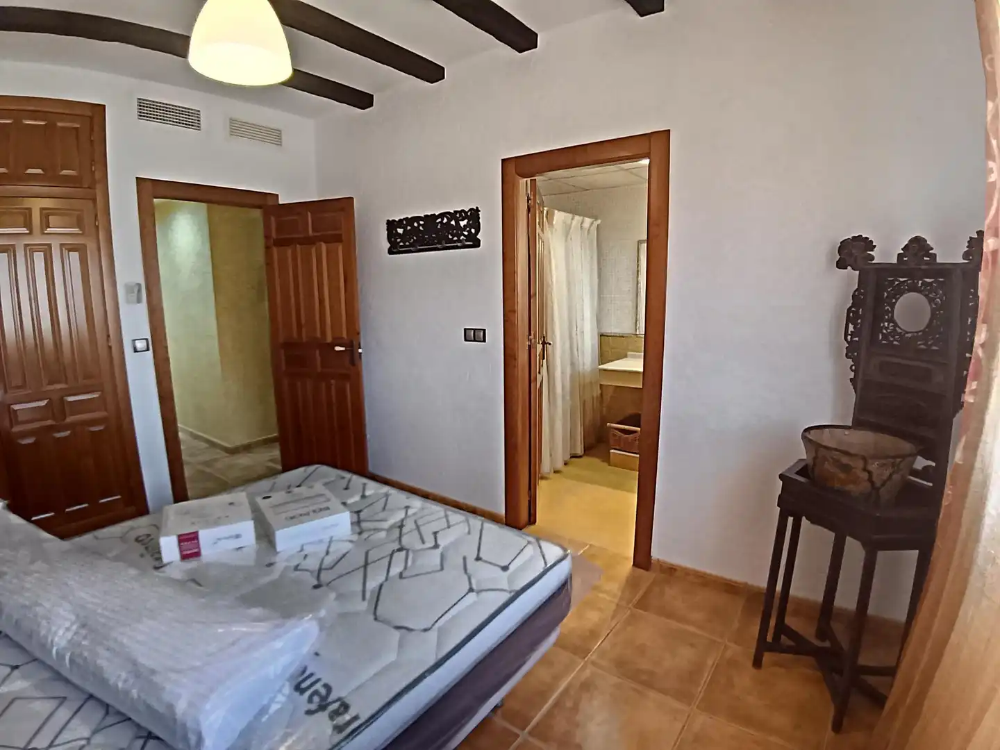 Schlafzimmer von Wohnung zur Miete in Murcia mit Klimaanlage, Heizung und Möbliert