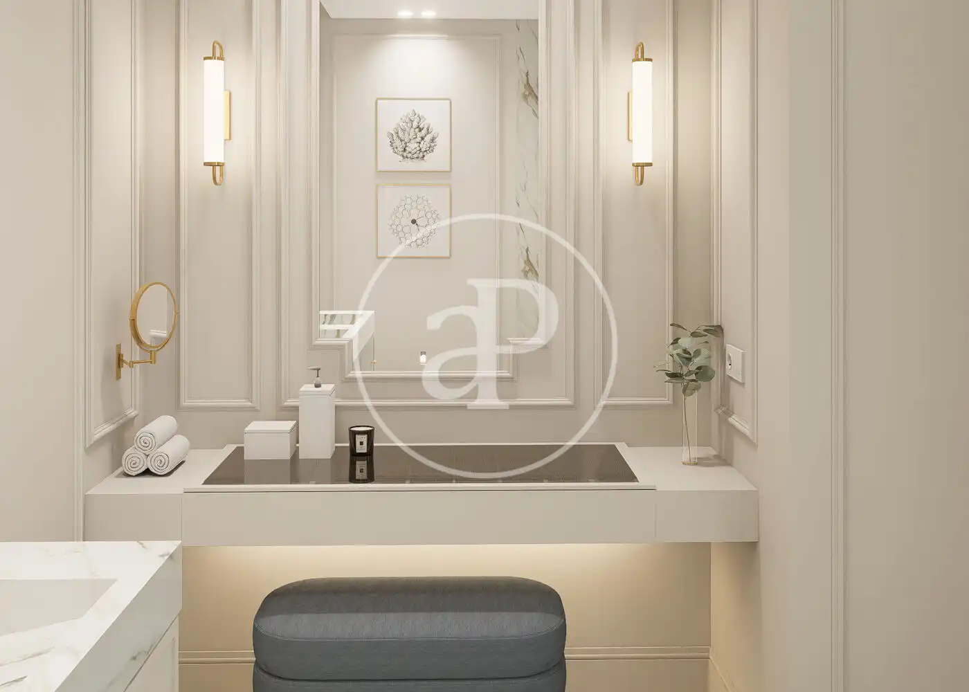 Bathroom of Flat for sale in Madrid  with Air Conditioner, Heating and Furnished
