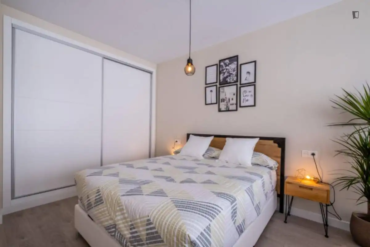 Bedroom of Study for rent in Málaga  with Air Conditioner, Furnished and Washing machine