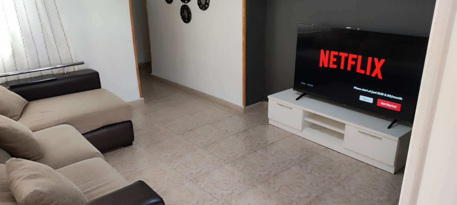 Sala d'estar de Apartament per a compartir en Mazarrón amb Aire condicionat i Terrassa