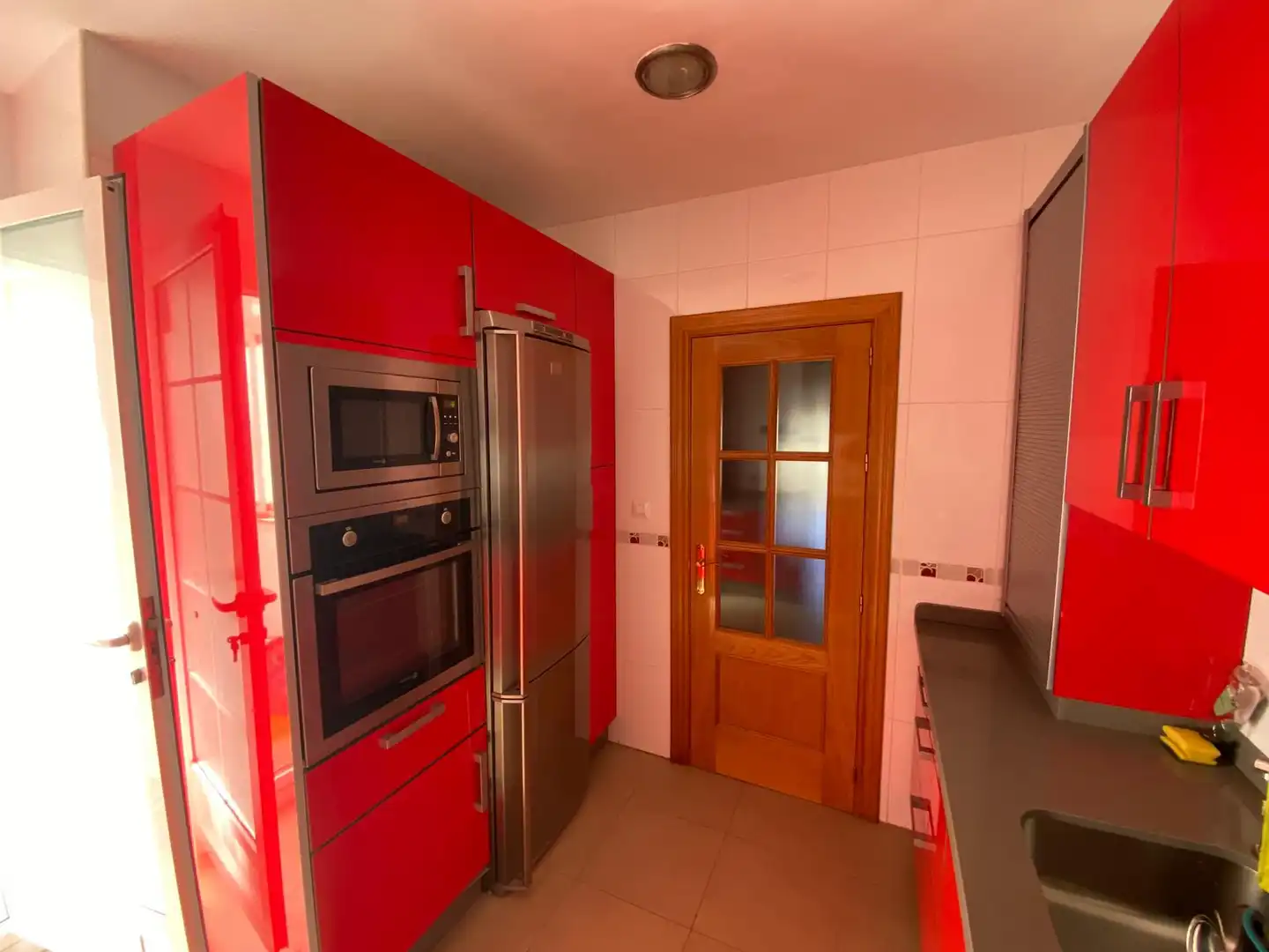 Cocina de Piso de alquiler en Roquetas de Mar con Aire acondicionado, Calefacción y Parquet
