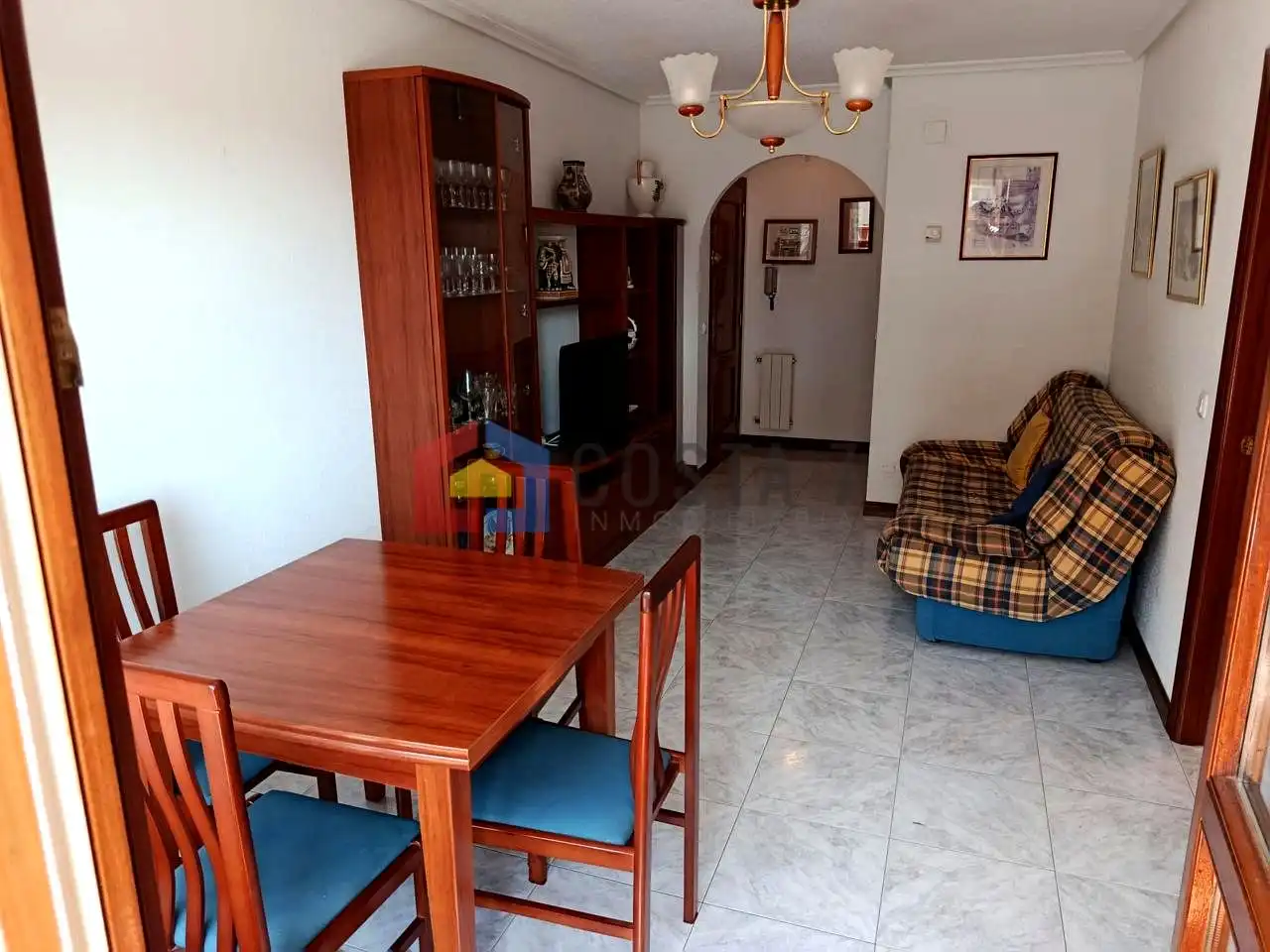 Living room of Flat for sale in Noja  with Heating, Terrace and Furnished