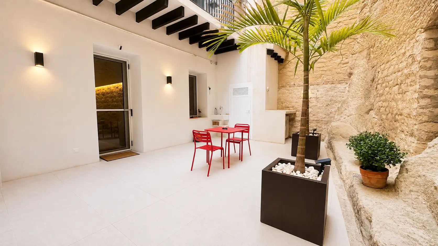 Terrasse von Wohnung zum Verkauf in Alicante / Alacant mit Klimaanlage, Privatgarten und Abstellraum