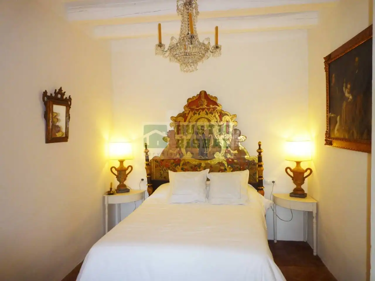 Schlafzimmer von Country house zur Miete in Navata mit Klimaanlage, Heizung und Privatgarten