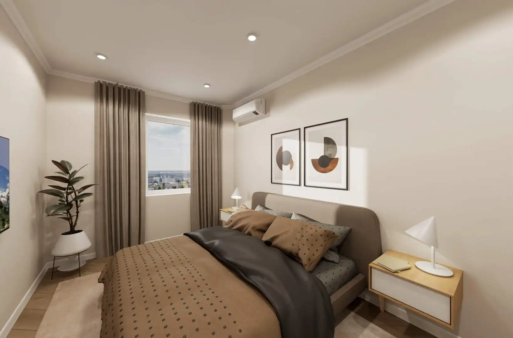 Bedroom of Apartments for sale in Zaragoza  with Air Conditioner and Heating