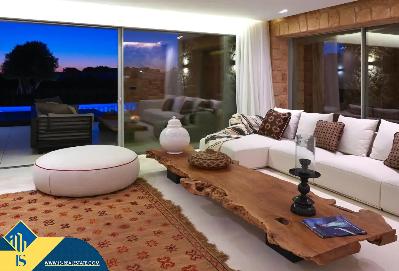 Sala d'estar de Casa o xalet en venda en Sant Josep de sa Talaia amb Aire condicionat, Calefacció i Jardí privat