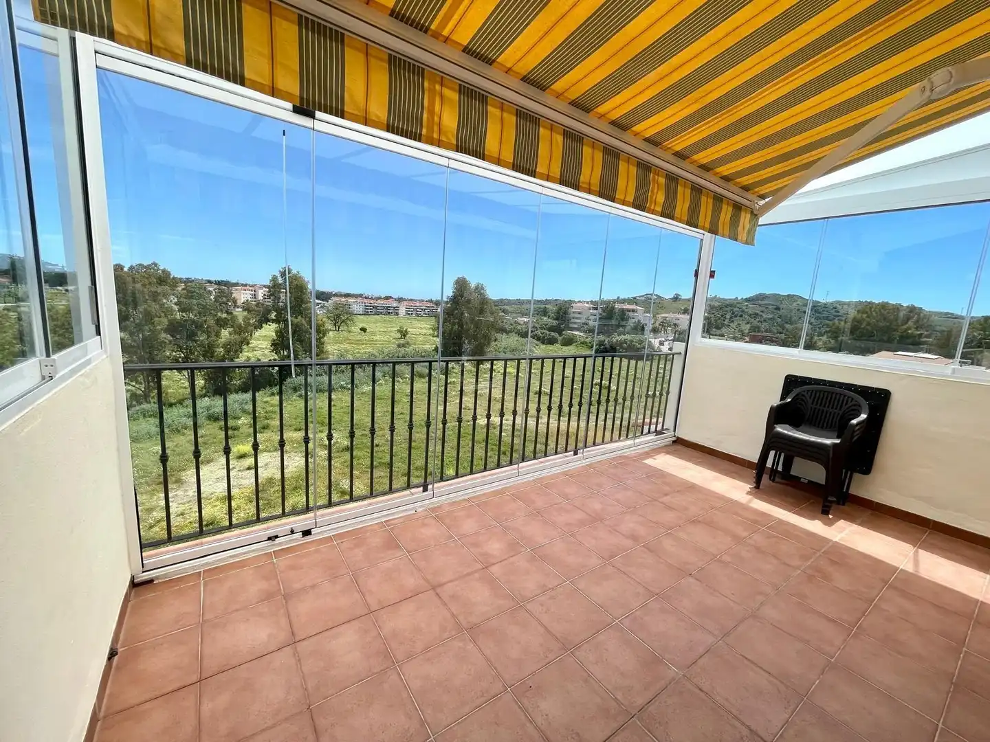 Terraza de Ático en venta en Mijas con Aire acondicionado, Calefacción y Jardín privado