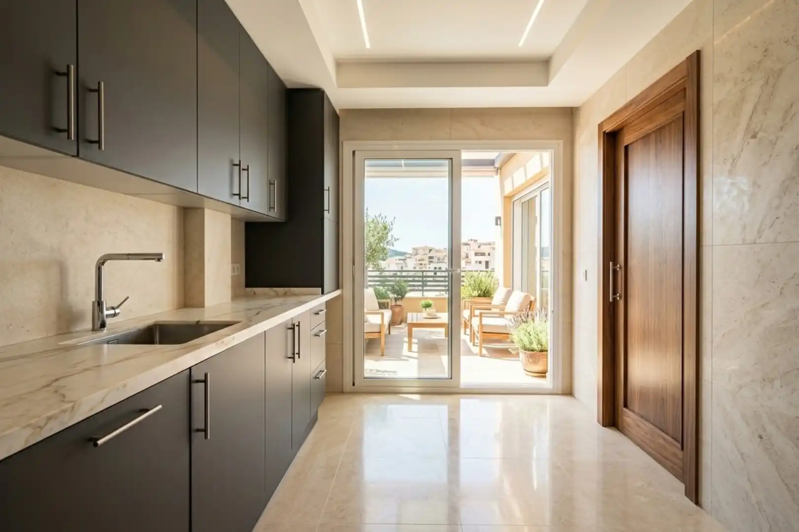 Kitchen of Attic for sale in S'Eixample - Can Misses