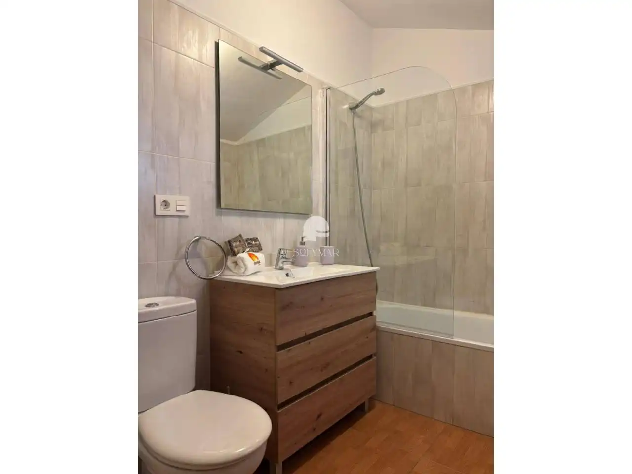 Badezimmer von Country house zur Miete in Vélez-Málaga mit Klimaanlage, Terrasse und Möbliert
