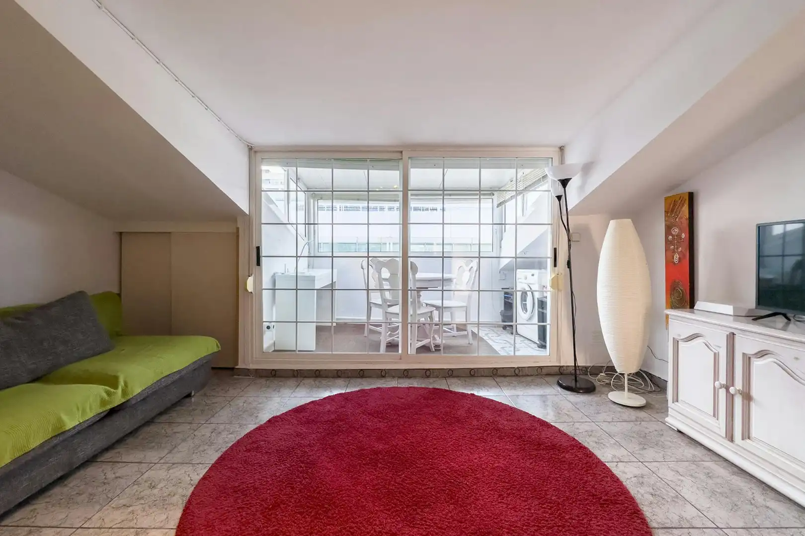 Balcony of Flat for rent in Barcelona  with Air Conditioner, Heating and Furnished