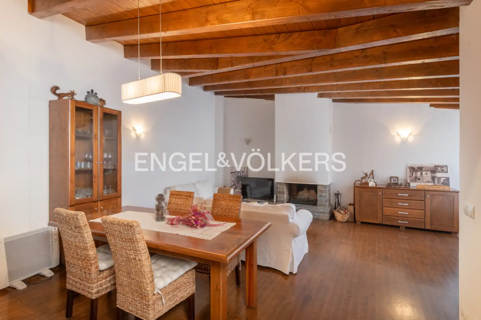 Dining room of Detached homes for sale in Prullans  with Heating, Parquet flooring and Terrace
