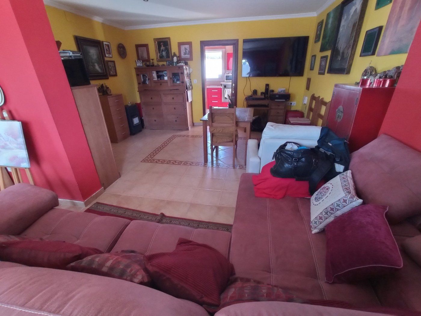 Sala de estar de Finca rústica en venta en Chipiona con Aire acondicionado, Jardín privado y Terraza