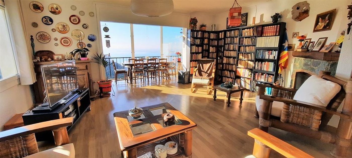 Living room of Single-family semi-detached for sale in Roses  with Air Conditioner, Heating and Private garden
