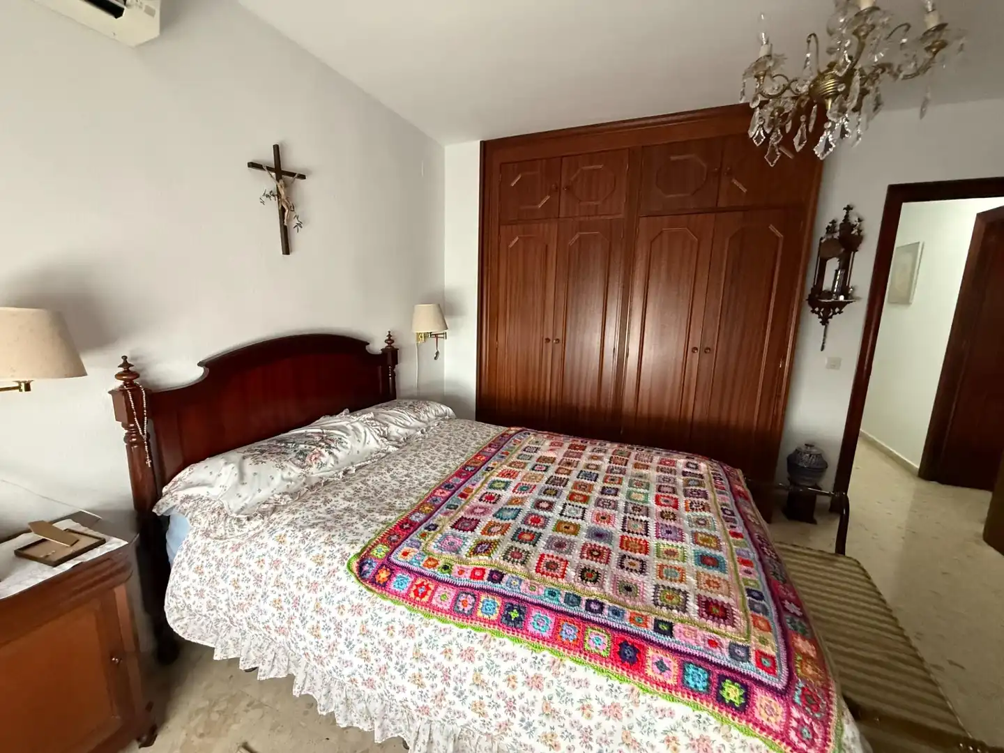 Bedroom of Flat for sale in Algeciras  with Air Conditioner