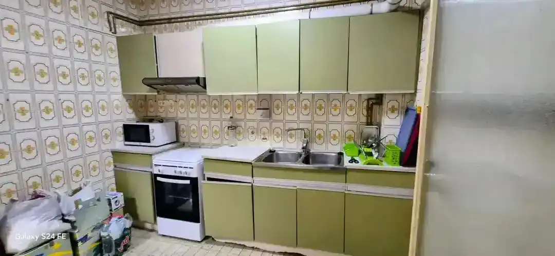 Kitchen of Flat for sale in Barcelona  with Air Conditioner, Furnished and Oven