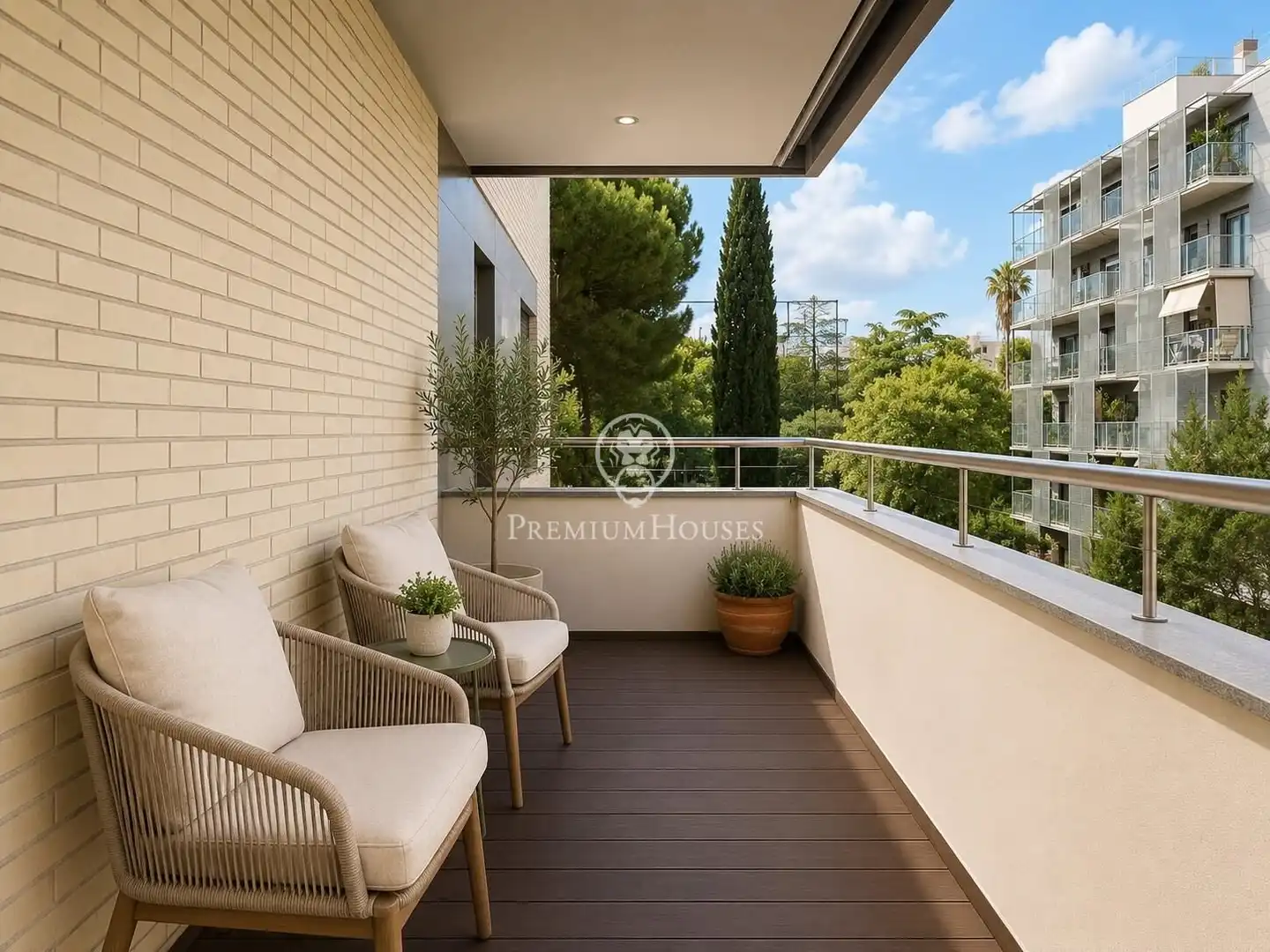 Terrasse von Wohnung zum Verkauf in Barcelona mit Heizung, Privatgarten und Terrasse