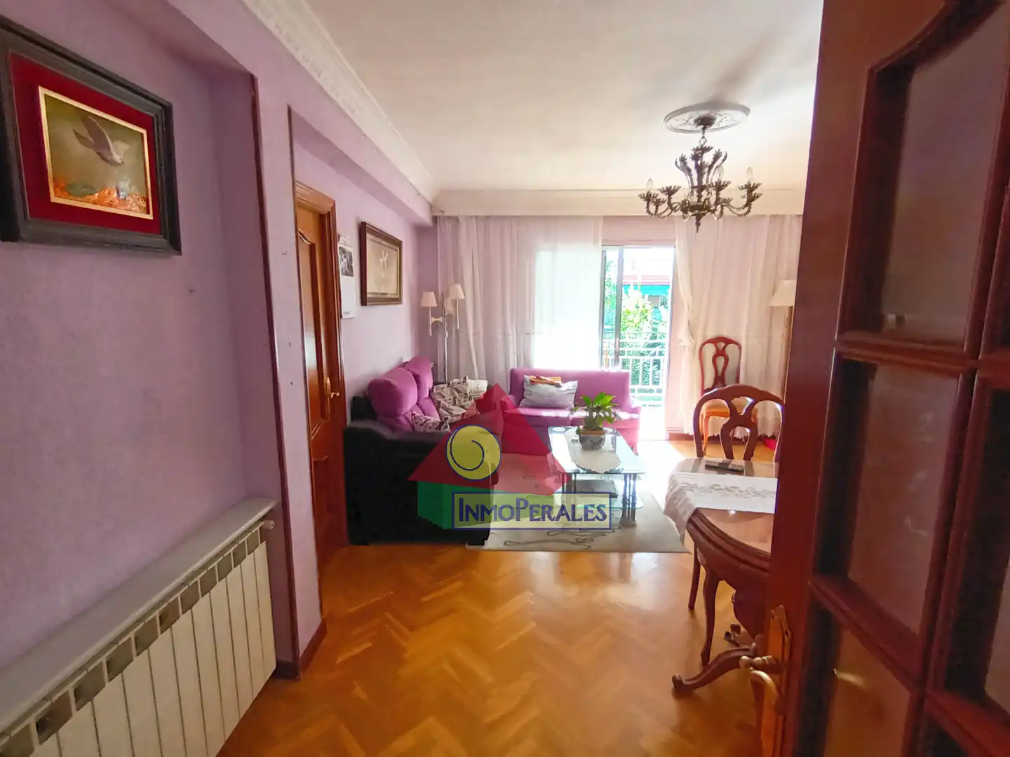 Wohnzimmer von Wohnung zum Verkauf in Madrid mit Heizung, Parkett und Terrasse