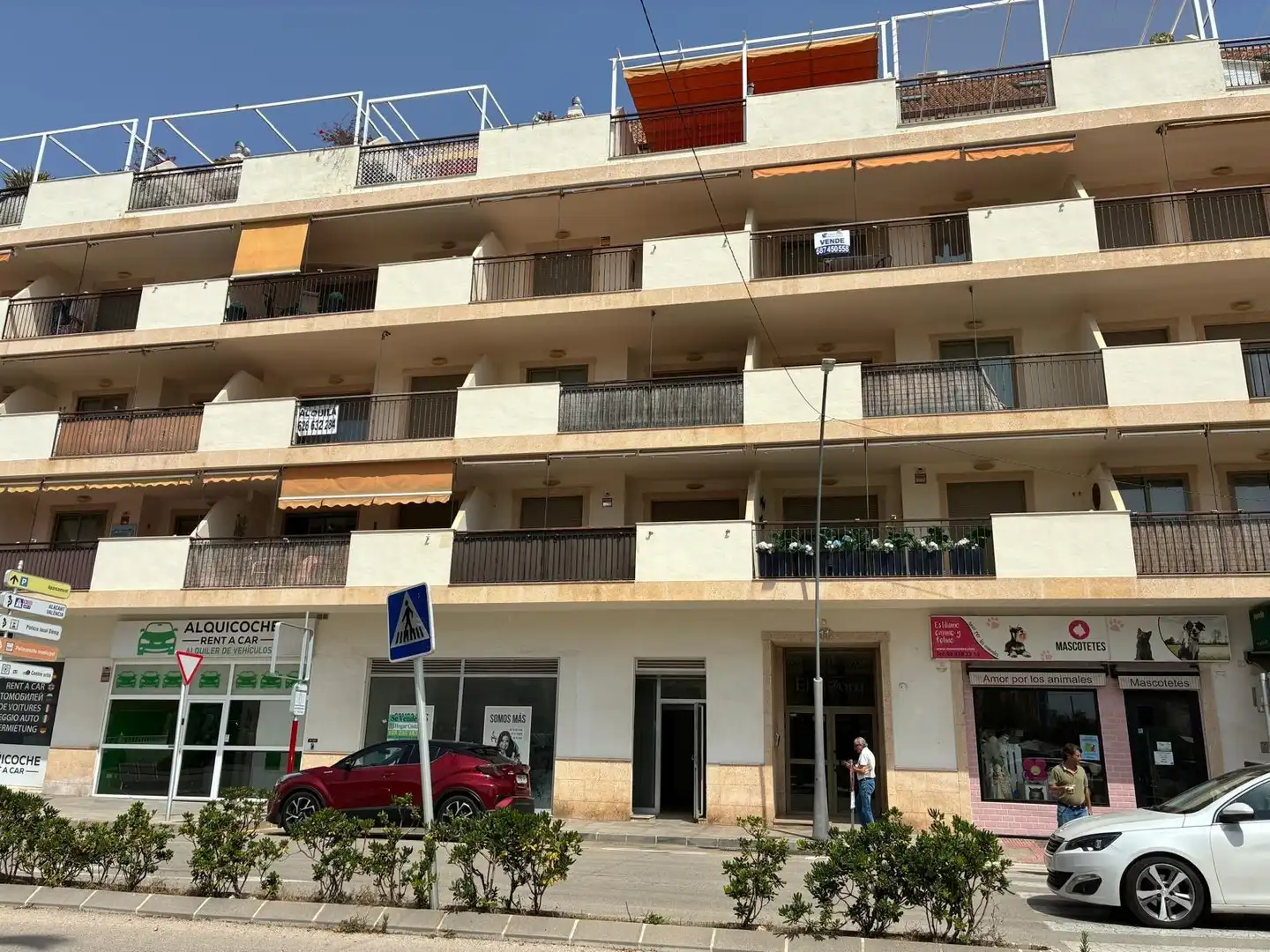 Exterior view of Commercial properties for sale in Dénia  with Air Conditioner