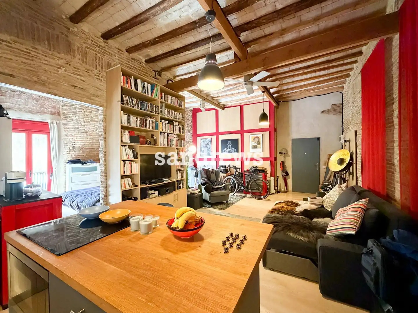 Living room of Flat for sale in Figueres  with Heating