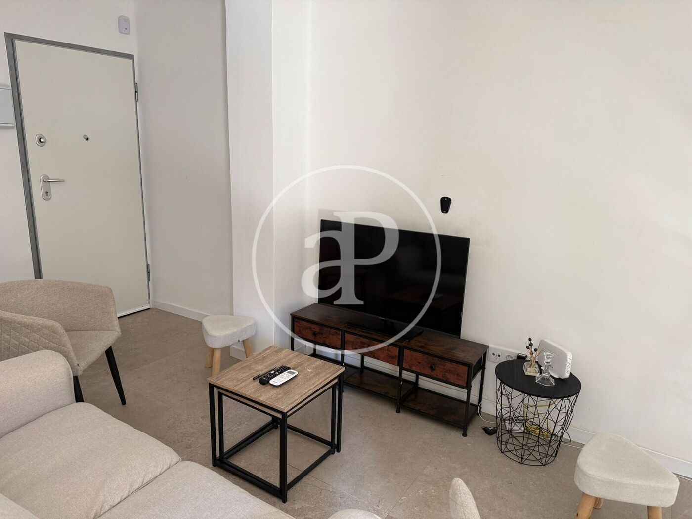 Living room of Flat for rent in  Valencia Capital  with Air Conditioner, Heating and Terrace