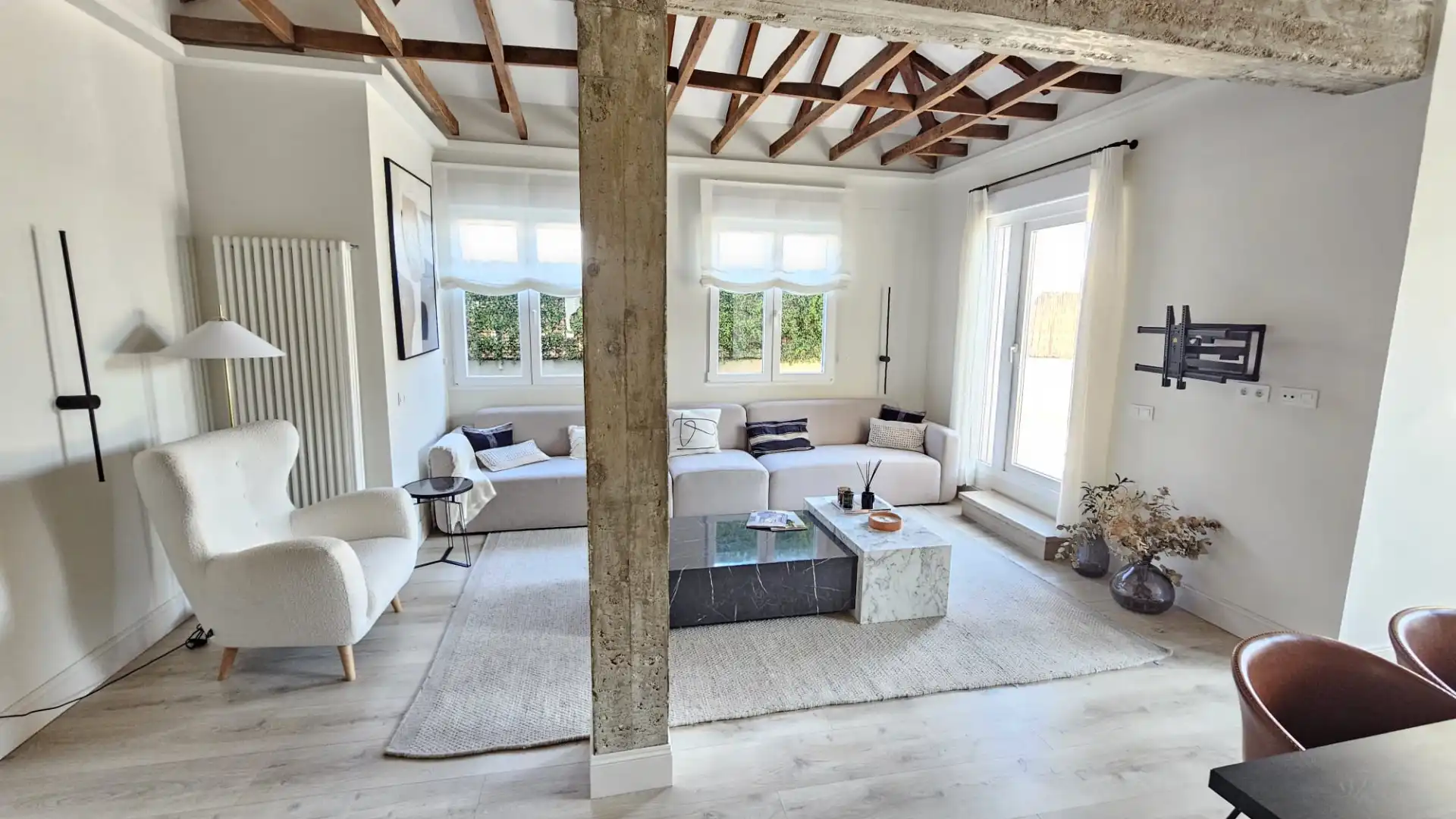 Sala de estar de Ático en venta en Madrid con Aire acondicionado, Calefacción y Parquet