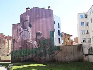 Vista exterior de Pis en venda en Burgos amb Calefacció, Terrassa i Traster