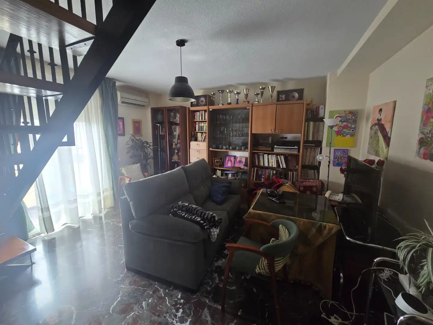 Sala de estar de Piso en venta en Jaén con Aire acondicionado, Calefacción y Jardín privado
