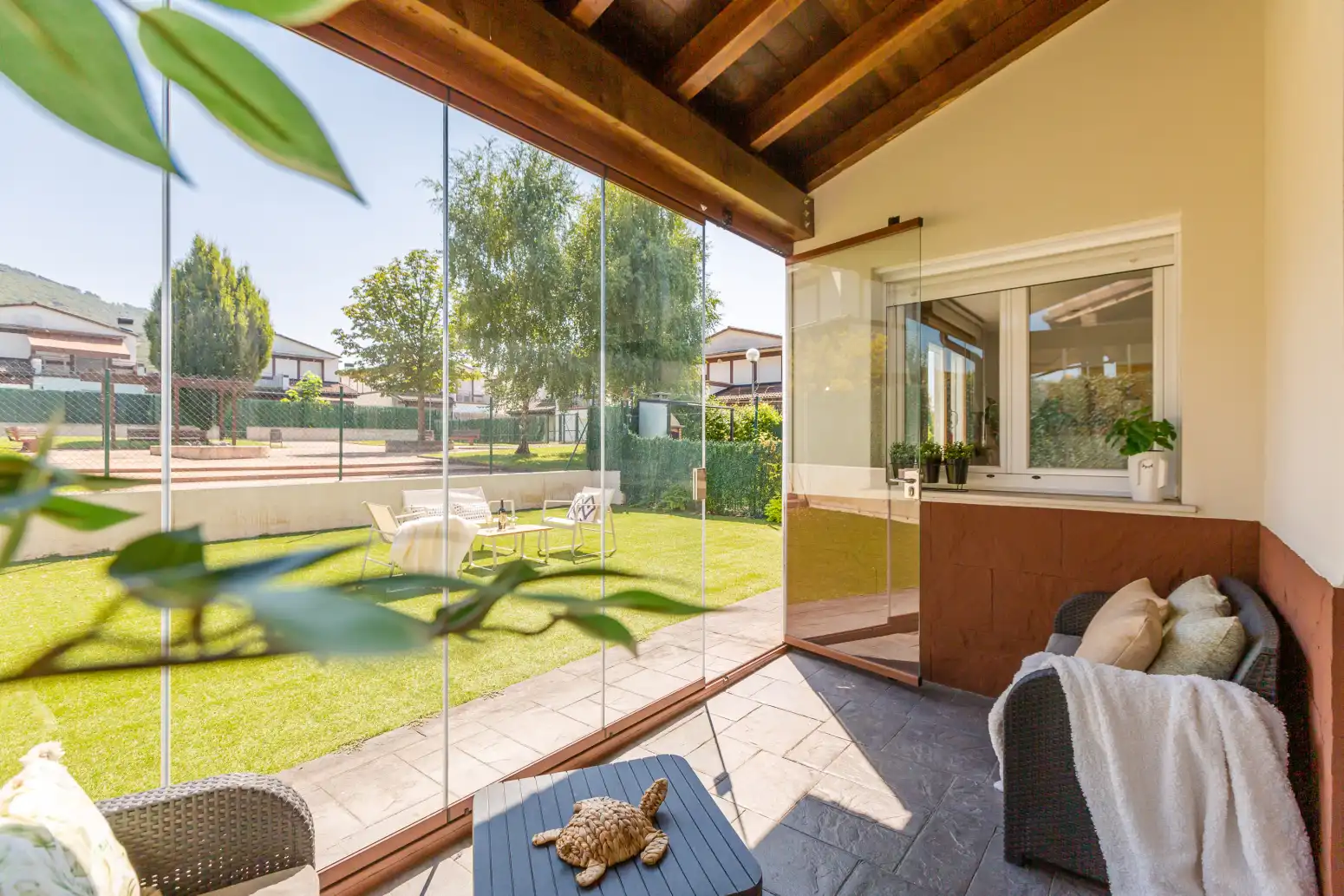 Terraza de Casa o chalet en venta en Berrioplano / Berriobeiti con Calefacción, Jardín privado y Parquet