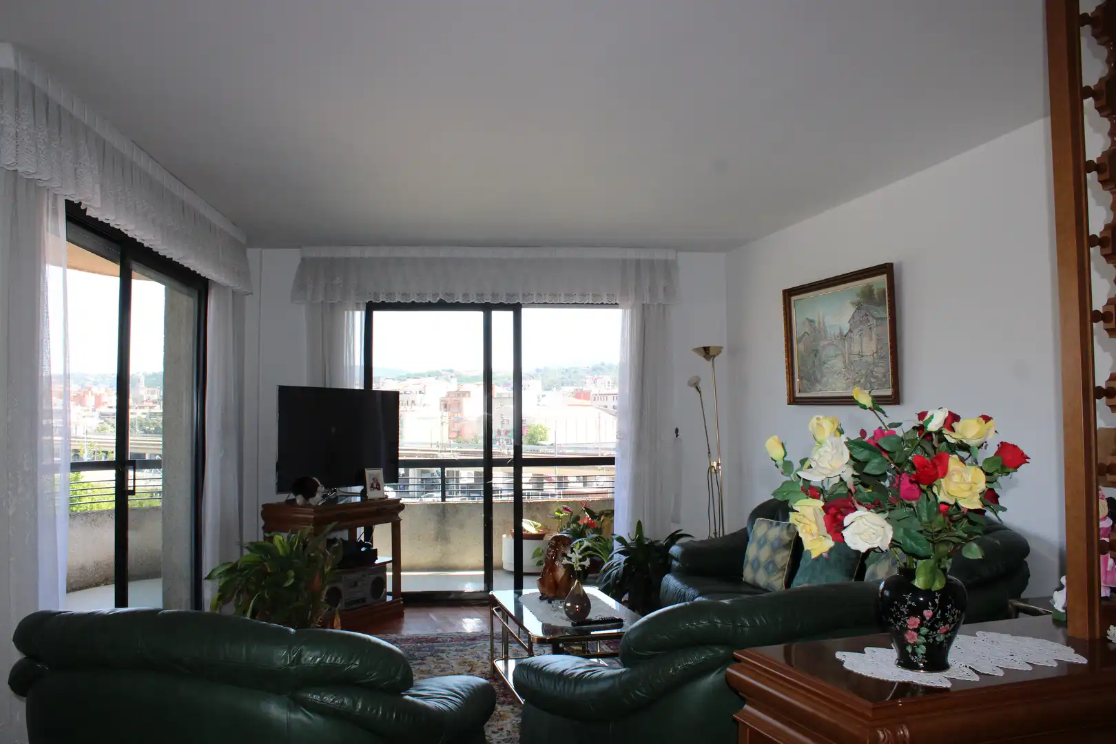 Sala de estar de Piso en venta en Girona con Calefacción y Balcón