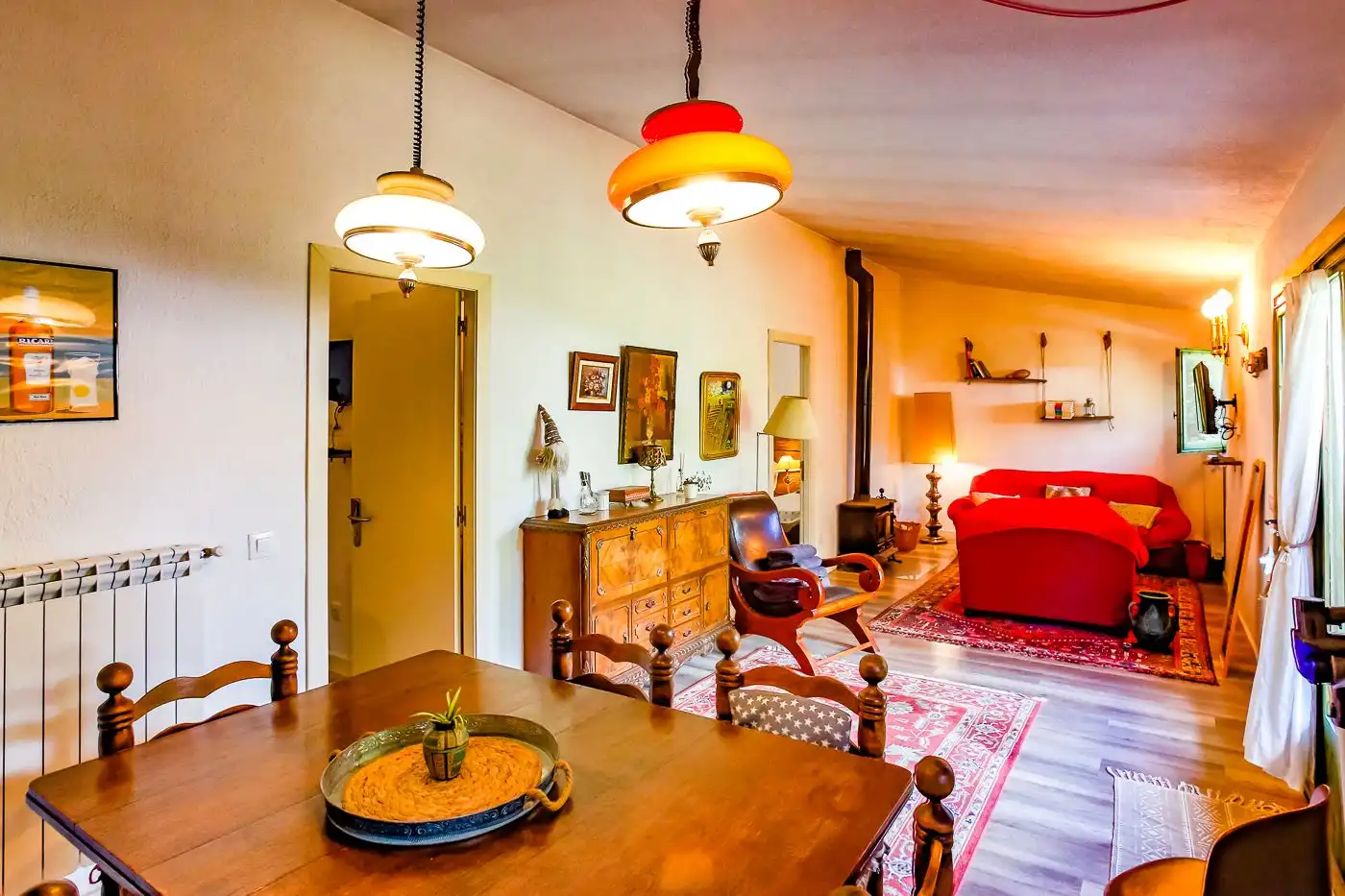 Sala de estar de Finca rústica en venta en Arbúcies con Calefacción, Terraza y Trastero