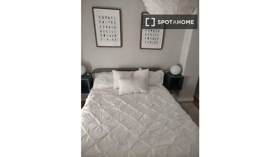 Bedroom of Apartments for share in Madrid  with Air Conditioner, Terrace and Furnished