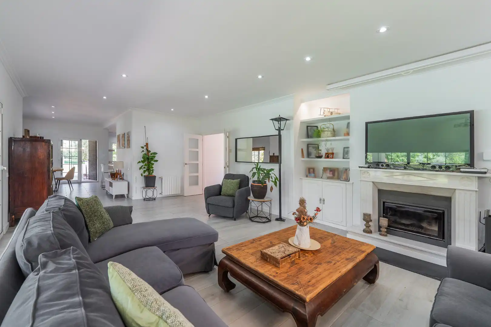Sala de estar de Casa o chalet en venta en San Agustín del Guadalix con Aire acondicionado, Calefacción y Jardín privado