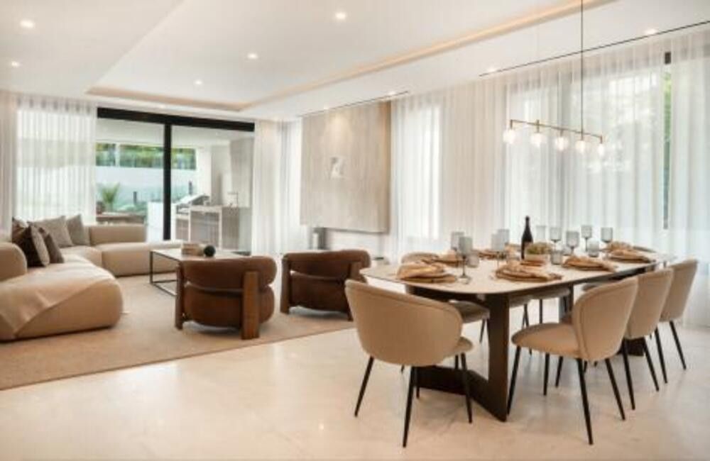 Dining room of Planta baja to rent in Marbella  with Air Conditioner, Terrace and Swimming Pool
