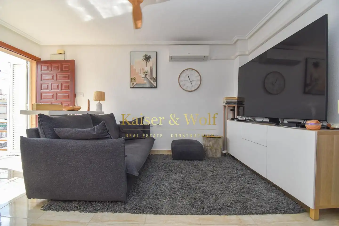 Sala de estar de Piso en venta en Santa Pola con Aire acondicionado, Jardín privado y Terraza