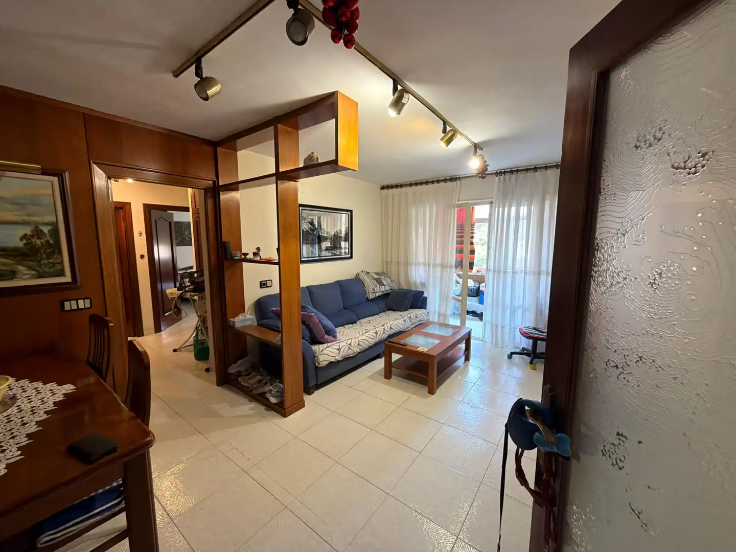 Sala de estar de Piso en venta en Lleida con Calefacción, Amueblado y Horno